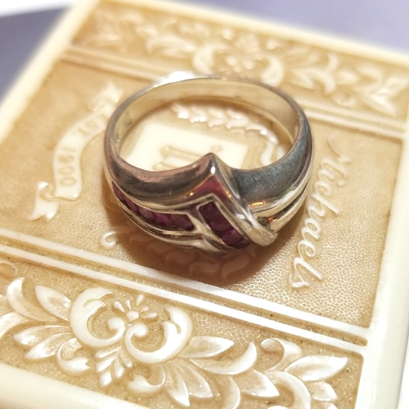 Art Deco 1.25cts Burmese Ruby Ring - Picture 6 of 8